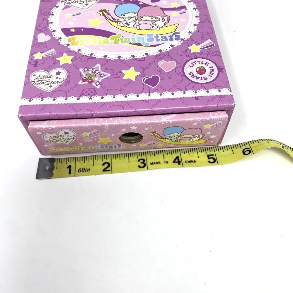 Rare Vintage Little Twin Stars Letter Writing Set Cardboard Drawer Box Preowned